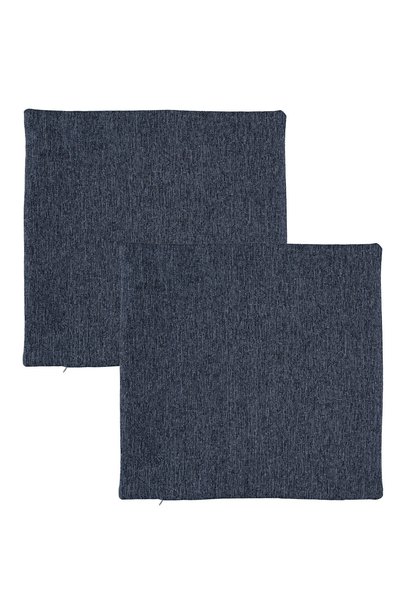 hepbaby Navy Blue Woven Square Throw Pillow Case 45cmx45cm