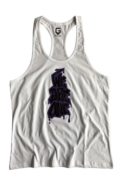 TOP GLORY Fitness Gym Tank Top Αθλητικό Μονό Αθλητής 5055 Λευκό