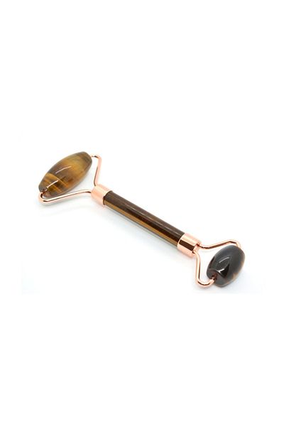 Murty99 Genuine Natural Double Sided Tiger Eye Stone Massage Tool Roller