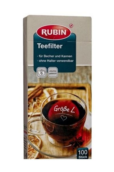 Rubin Rubin Tea Filter 100 Pieces Large Size