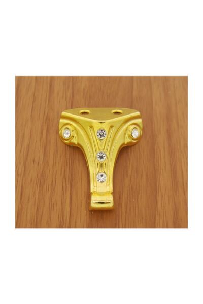 Azimkar Hırdavat Moda Çeyiz Süs Sandıkları Için Minik Lükens Ayak 3.5 Cm Taşl...