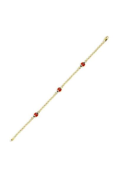 BİLEZİKHANE Bileklik Çocuk Uğur Böcekli 2,35 gram 14 Ayar Altın