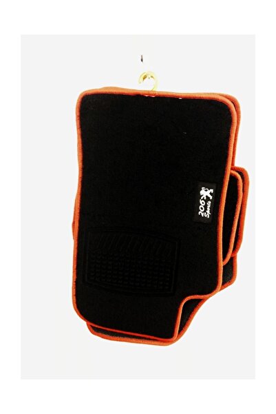 Eng Peugeot 206 Mugen Siyah Kırmızı Çizgili Paspas. 206 Spor Paspas