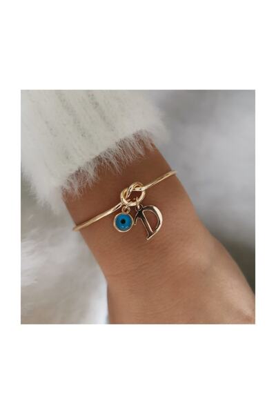 Kalbimdedi Takı Kalbimdedi Aşkın D Harfi Düğüm Imitasyon Bileklik Kadın Altın...