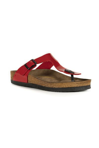 Slazenger LUKE Red Patent Leather Women's Slippers - SA10SK014