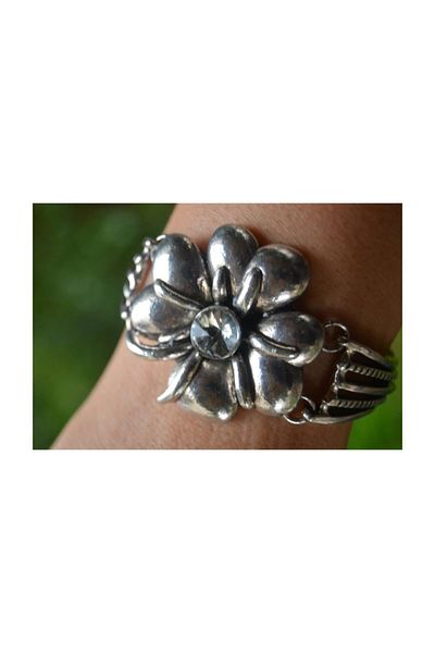 Stoneage Indian Silver Bracelet