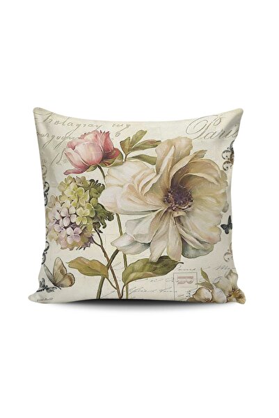 Alkan Homes Rose Patterned Digital Printed Cushion Cover