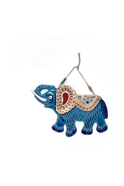 CajuArt Decorative Ceramic Elephant Shaped Wall Door Ornament