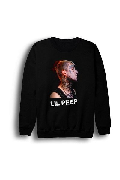 fame-stoned Суитшърт с щампа на Lil Peep