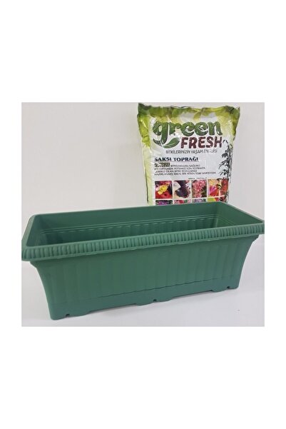 Ekodoğa Balkon Saksı 5,7 Lt 43x17 Cm Alana 5 Lt Torf