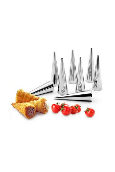 Nar kalıp Narkalıp Corne Mold Torpedo Funnel Dessert Mold 16 Pieces 12cm