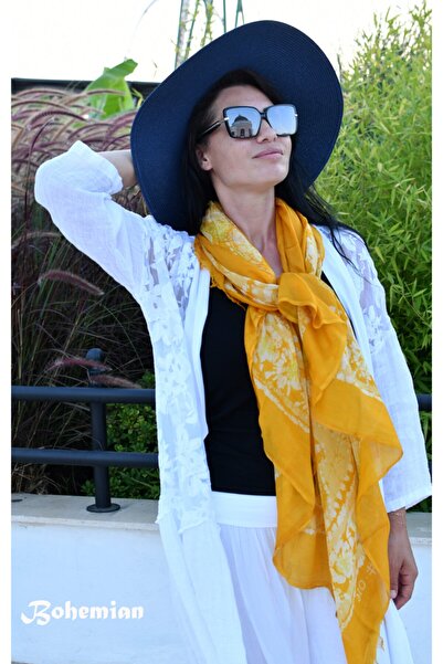 Bohemian Silk Mustard Shawl 1601036/015