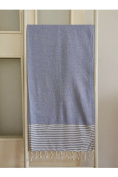 Melis Home Кърпа за баня, кърпа за плаж, 100% памук, пчелна пита, кралско синьо