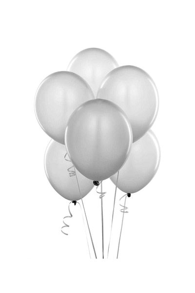 Kazanabil Gray Colored Metallic Decoration and Party Balloons 20pcs