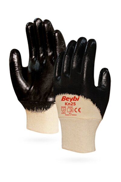 Beybi Kn25 Nitril Iş Eldiveni 9 Numara (12 Çift)