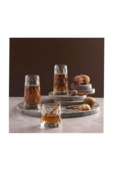 Paşabahçe زجاج الماء المورق - مجموعة خاصة من زجاج المشروبات الغازية المائية مكونة من 12 قطعة، مجموعة من 3 مقاسات