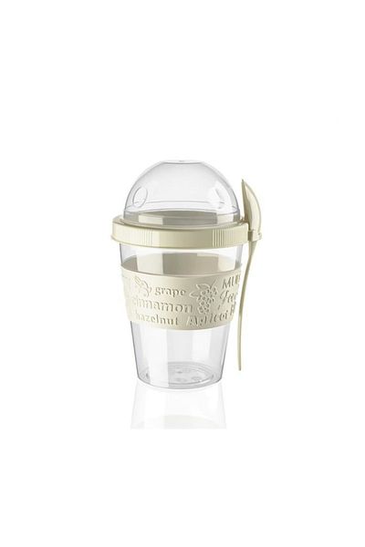 Cosiness Take'n Go Prepare and Go Fruit Yogurt Container with Lid and Spoon 600 ml