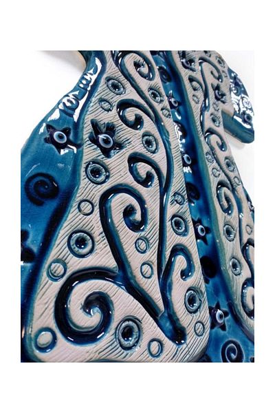CajuArt Decorative Ceramic Caftan Shaped Wall Door Ornament