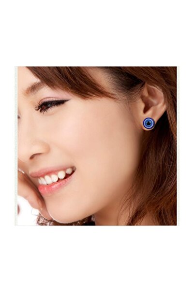 VipBT Manyetik Nazar Boncuğu Genç Kız Çocuk Göz Mıknatıslı Küpe 12mm TR32976104756