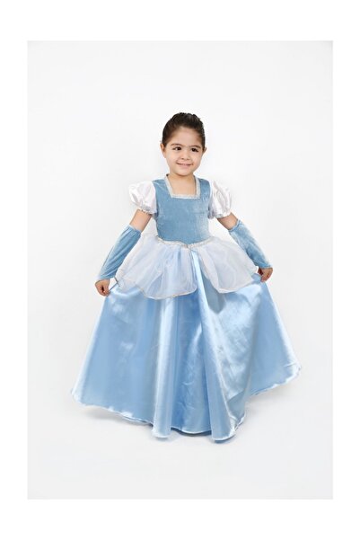 Annee Bakk Kız Çocuk Mavi Prenses Kostümü