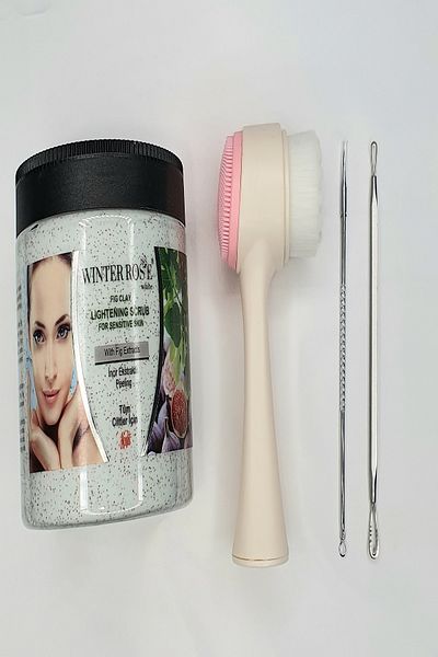 Kontes Lightening Scrub Extract Peeling 3-Piece Facial Care Set with Fig