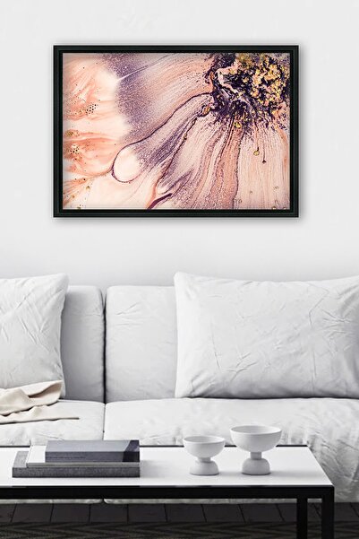 Tablo Center Siyah L Çerçeve Kanvas Tablo 75x105cm