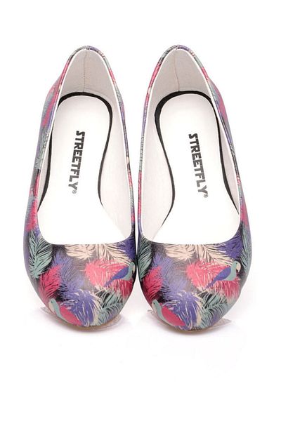 Streetfly Balerini de damă cu imprimeu-color