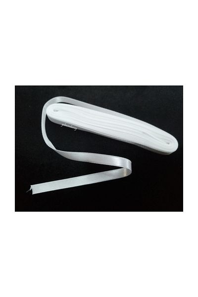 Gelincimherşey White 10 Meters Long 1 Cm Wide Satin Ribbon