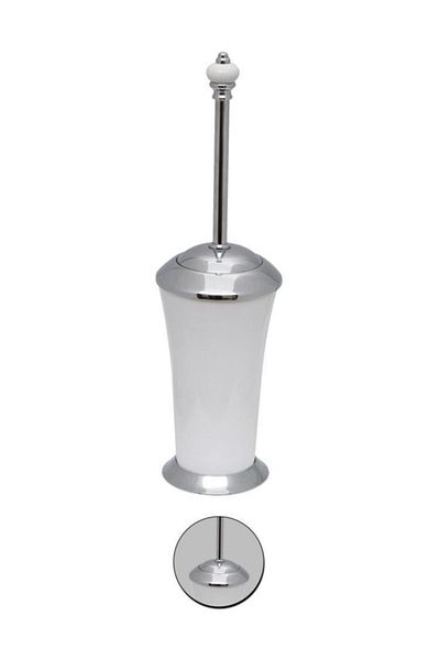 Maya Fantasia Chrome Toilet Brush Porcelain 100% Brass
