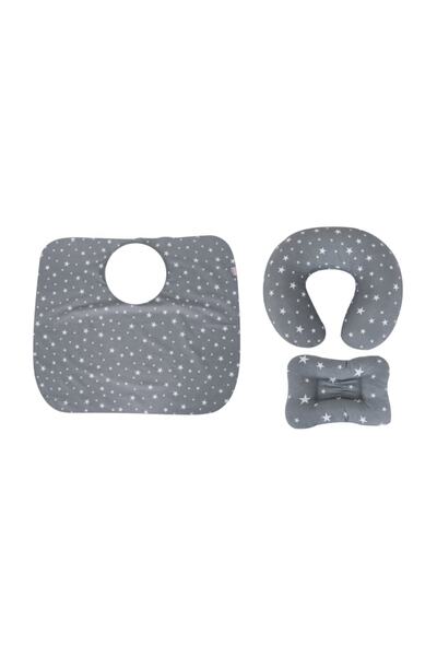 Sevi Bebe Σετ θηλασμού 3 τεμαχίων Grey Star