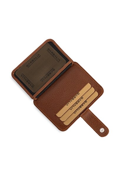 Garbalia Shelby Tan Card Holder - Πορτοφόλι από γνήσιο δέρμα
