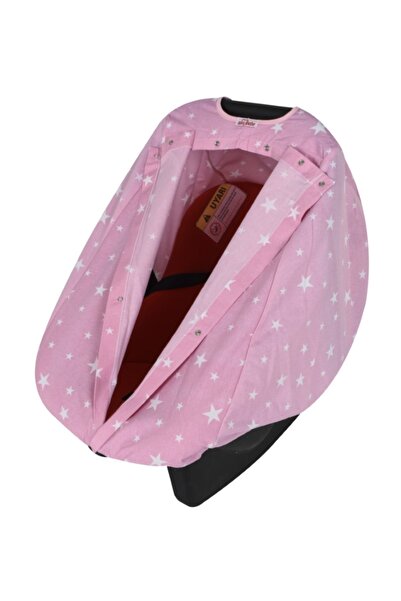 Sevi Bebe Anakucağı Örtüsü - Pembe Yıldızlı