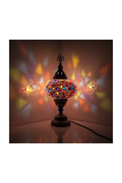 Karalp Mozaik Mozaik Lamba Masaüstü Lamba Gece Lambası Otantik Abajur