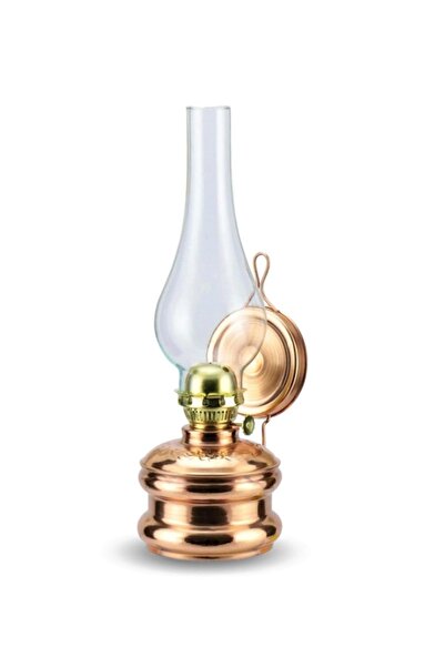 Genel Markalar Bakır Gaz Lambası Büyük Boy Fitilli Gaz Lambası Gece Lambası