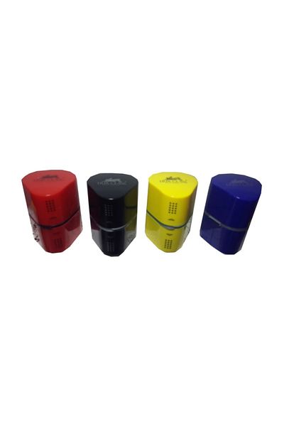TRİX 2-Chamber Single and 2-Piece Pencil Sharpener - 4 Pieces