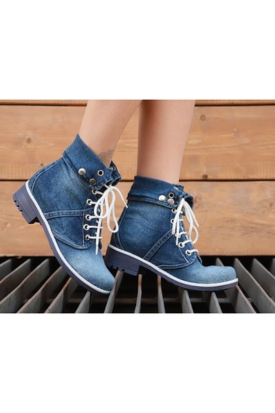 StarBlueMooN Women's Denim Boots