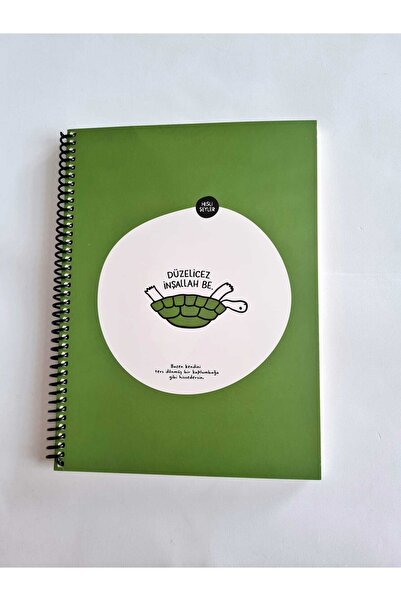 KESKİN COLOR Feeling Things 18.5x25 80 Sheets Spiraled Paper Cover Lined Notebook