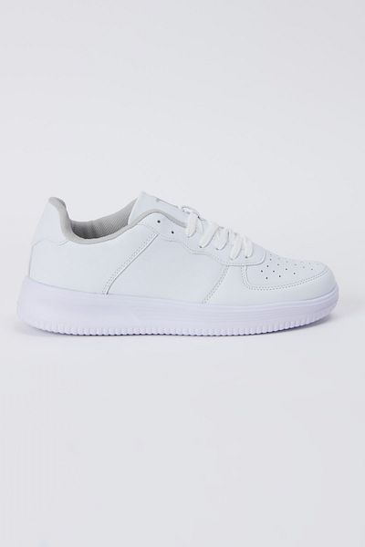 AC&Co / Altınyıldız Classics Men's White Lace-Up Comfortable Sole Casual Sneaker Shoes