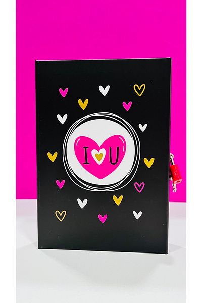 Mikro Jurnal încuiat Love Never Ends 20*14*3 cm Cutie