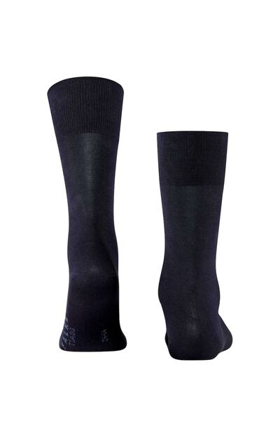 FALKE Herren Socken - Tiago, Strümpfe, Baumwolle, Logo, lang, einfarbig