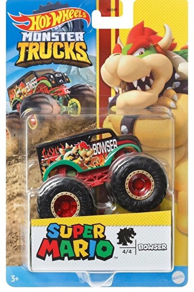 HOT WHEELS Monster Trucks Gösteri Dünyası Temalı 1:24 Arabalar Bowser Hcr78