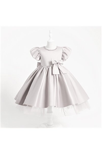 NSM Κοριτσίστικο μπροστινό πίσω φιόγκο Φόρεμα γενεθλίων για πάρτι αποφοίτησης...