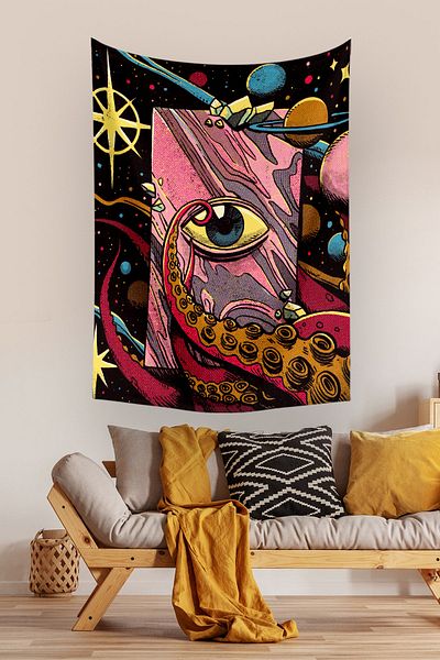 Vagonik Μοκέτα τοίχου Cosmic Eye Psychedelic 70x100, 100x140, 140x200