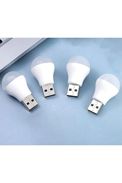 gaman 4 Adet Ampul Tasarım Taşınabilir Mini Usb Led Işık Lamba Gece Lambası T...