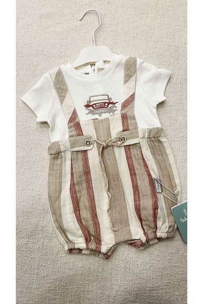 Babydola baby boys and girls salopet striped model