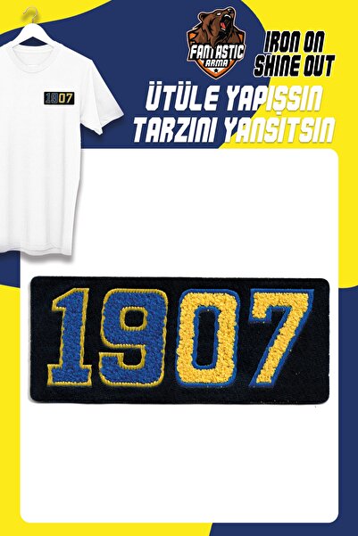 FANTASTIC ARMA Ütü Ile Yapışan Dokuma Peluş Arma, 1907 Modeli