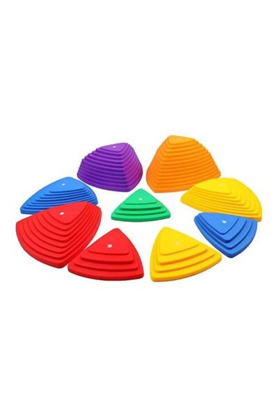 Colorful River Stones Set of 9 Balance Stones