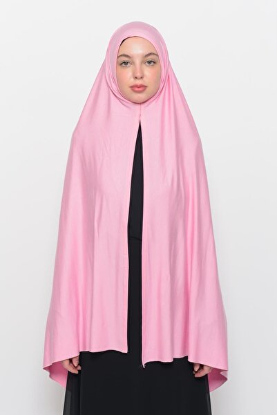 Altobeh Ready Practical Snap-on Luxury Organic Plain Combed Shawl Evenly Aligned Light Pink