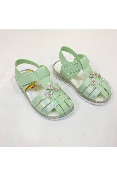 Şirin Bebe Yeni Sezon Ortopedi Kız Bebek Burnu Kapalı Sandalet