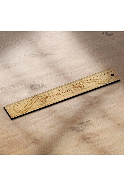 Bk Gift Kişiye Özel İsimli Ahşap Cetvel